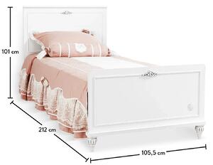 Dětská postel 100x200cm Ema - bílá