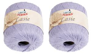 BELLATEX SET 2ks - Příze LASIE Fialová 50g / 150 m