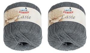 BELLATEX SET 2ks - Příze LASIE Šedá 50g / 150 m