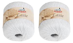 BELLATEX SET 2ks - Příze LASIE Bílá 50g / 150 m