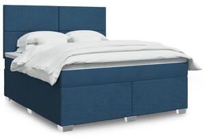Box spring postel s matrací modrá 180x200 cm textil 3290566