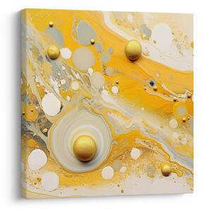 Obraz - Abstraktní pozadí se zlatým dekorem (30x30 cm)