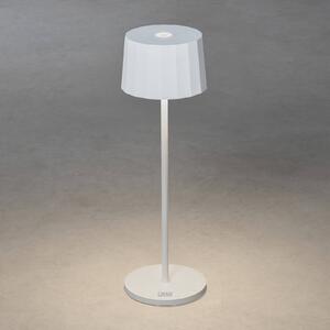 LED stolní lampa Positano venkovní, bílá