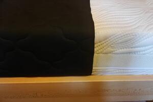 Postelshop Potah na matraci Catanie černý 100g prošitý rozměr: 80x200 cm, výška jádra: 4 cm