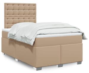 Box spring postel s matrací cappuccino 120x190 cm umělá kůže 3290715