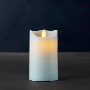 Vosková led svíčka Sara exclusive - 12,5 cm, modrá