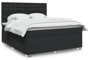 Box spring postel s matrací černá 180x200 cm umělá kůže 3290732