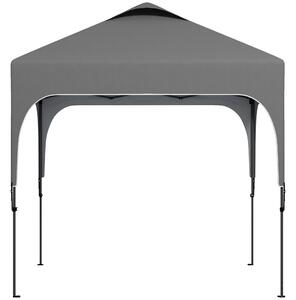 Outsunny Zahradní Altán 2,5 x 2,5 m skládací pop-up stan s nastavitelnou výškou na 4 úrovně, Oxfordská tkanina, UV50+, ocelový rám, taška na přenášení