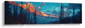 Obraz - Kempování v horách (170x50 cm)