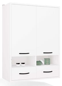TP Living Horní závěsná koupelnová skříňka Nina 66 cm bílá
