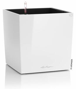 Samozavlažovací květináč Cube Premium 40 cm, bílá