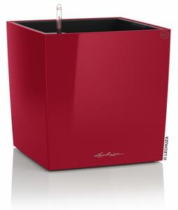 Samozavlažovací květináč Cube Premium 50 cm, červená