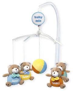 BABY MIX Kolotoč nad postýlku Baby Mix Medvídci Baby Polyester/Plast 12 cm