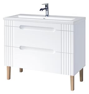 Koupelnová skříňka s umyvadlem FIJI White U100/1 | 100 cm