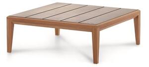 Roda Konferenční stolek Teka, Roda, čtvercový 82x82x30 cm, rám teak, deska keramika dekor dle vzorníku