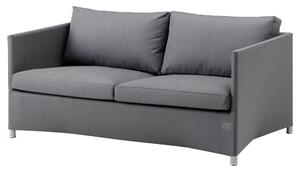 Cane-line 2-místná pohovka Diamond, Cane-line, 150x88x63 cm, rám hliník, barva graphite, sedáky venkovní látka Airtouch grey