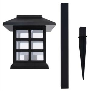 Bluegarden, LED solární zahradní lampa J-04, černá, OGR-02100