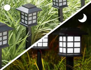 Bluegarden, LED solární zahradní lampa J-04, černá, OGR-02100
