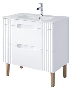 Koupelnová skříňka s umyvadlem FIJI White U80/1 | 80 cm