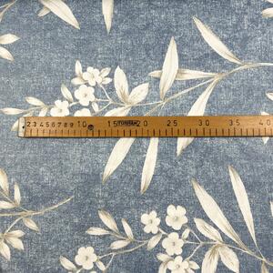 Ervi bavlna š.240cm - bílé květinky na modrém - 22353-3, metráž
