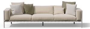 Tribu 3-místná pohovka Natal Sofa, Tribu, 272x81x60 cm, rám hliník barva dle vzorníku, sedáky látka kat.E, barva dle vzorníku