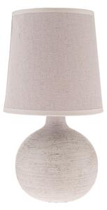 Světle šedá keramická stolní lampa s textilním stínidlem (výška 29 cm) Bianca – Dakls