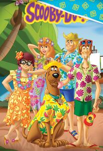 CARBOTEX Dětské povlečení Scooby Doo Dovolená na Havaji 140x200/70x90 cm