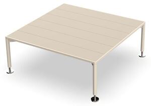 Vondom Konferenční stolek Hamptons, Vondom, čtvercový 85x85x33 cm, rám hliník barva dle vzorníku, deska Solid Core barva dle vzorníku