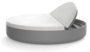 Vondom Denní postel s polohovací zádovou opěrkou ULM, Vondom, kulatá 180x40 cm, matt polyethylen, matrace venkovní látka Group 1A a 1B, barevné provedení dle vzorníku