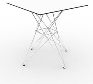 Vondom Jídelní stůl Faz, Vondom, čtvercový 70x70x72 cm, rám ocel, deska HPL s černým okrajem barva dle vzorníku
