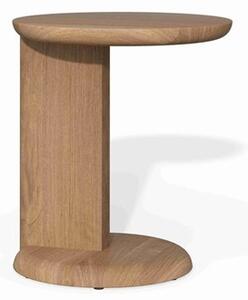 Tribu Teakový odkládací stolek C-Table Amanu, Tribu, ovál 44x44x50 cm