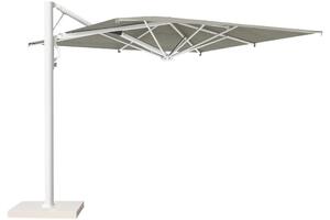Scolaro Boční slunečník Astro Starwhite, Scolaro, čtvercový 300x300 cm, rám lakovaný hliník barva Starwhite, potah akryl 350 g/m2, barva Natural