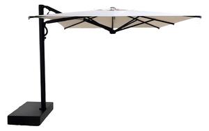 Scolaro Boční slunečník Astro Carbon, Scolaro, čtvercový 300x300 cm, rám lakovaný hliník barva carbon, potah akryl 350 g/m2, barva Natural