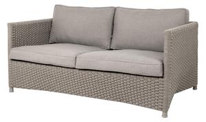 Cane-line 2-místná pohovka Diamond, Cane-line, 150x88x63 cm, rám hliník, výplet lanko barva taupe, sedáky venkovní látka Natté taupe