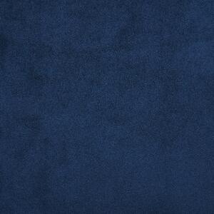 Lenoška čalouněná tmavě modrým sametem LUIRO
