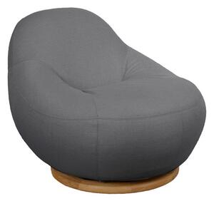 Cane-line Nízké otočné křeslo Gem, Cane-line, teak, potah AirTouch barva Grey