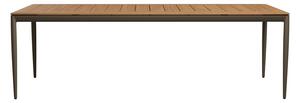 Tribu Jídelní stůl Nagomi, Tribu, obdélníkový 240x100x74,8 cm, rám hliník barva linen, deska teak