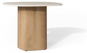 Tribu Odkládací stolek Seren, Tribu, čtvercový 58x58x46 cm, rám teak, deska keramika dekor marrone