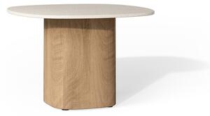 Tribu Odkládací stolek Seren, Tribu, čtvercový 58x58x39 cm, rám teak, deska keramika dekor marrone