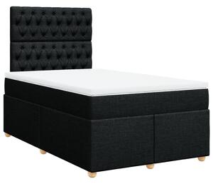 Box spring postel s matrací černá 120x200 cm textil 3291256
