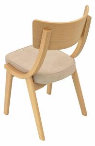 Jídelní židle Diran s béžovým polstrováním