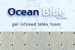 Bazyl.cz Matrace ISLAND ocean blue gel latex 7.zón 27CM - 140x200cm