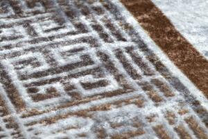 Makro Abra Kusový koberec pratelný MIRO 51278.812 Mramor Řecký vzor protiskluzový šedý zlatý Rozměr: 120x170 cm