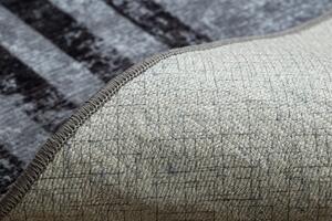 Kusový koberec pratelný MIRO 51325.805 Geometrický protiskluzový šedý Rozměr: 80x150 cm