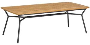 Weishaupl Jídelní stůl Denia, Weishaupl, obdélníkový 220x100x73 cm, rám lakovaný hliník barva metallic grey, deska teak