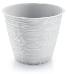 PROSPERPLAST Květináč - FURU, varianta II Průměr: 14,7 cm, Barva: bílá