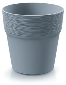 PROSPERPLAST Květináč - FURU, varianta I Průměr: 12,2 cm, Barva: světle šedá