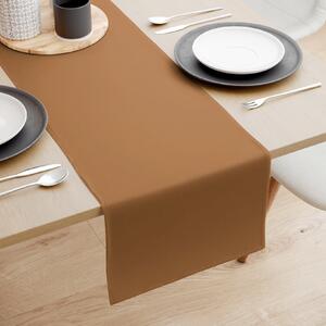 Goldea běhoun na stůl 100% bavlněné plátno - skořicově hnědý 35x160 cm
