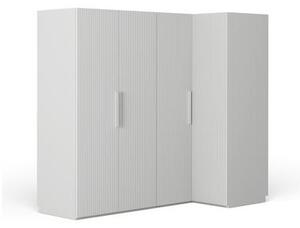 Modulární rohová šatní skříň Simone, Š 215 cm, více variant