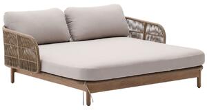 Béžové čalouněné zahradní dvojlehátko Kave Home Catalina